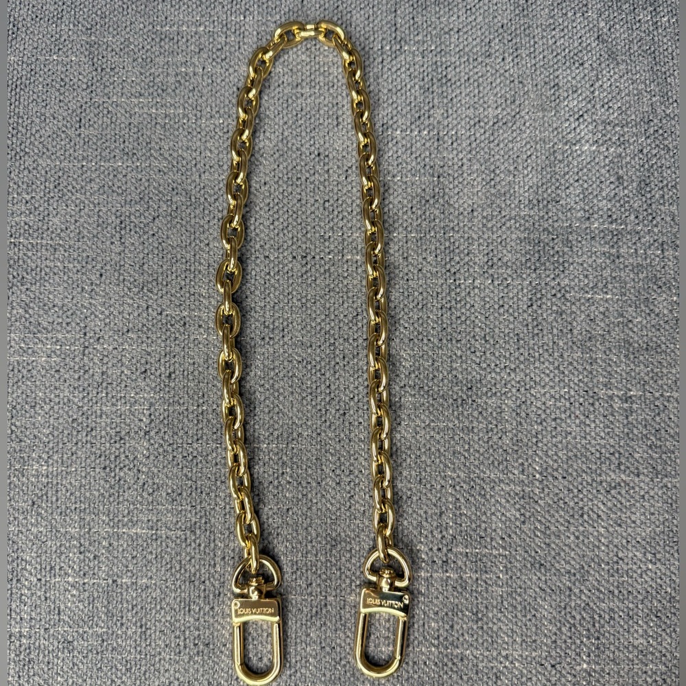 Louis Vuitton chain strap Gold